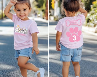 Let's pawty puppy birthday shirt, let's paw-ty, puppy birthday, dog birthday, puppy party, dog birthday party, pawty shirt, girl birthday