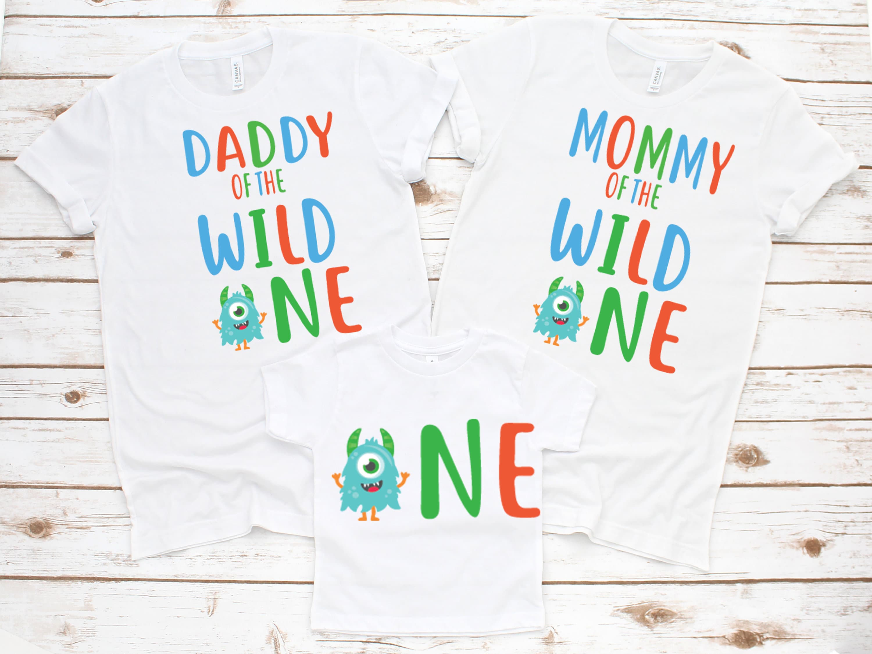 Family Matching Monster Wild One 1st 