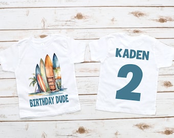Camisa de cumpleaños de surfista, la grande, camisa de cumpleaños de surf, cumpleaños de playa, fiesta temática de playa, camisa de cumpleaños de niño, camisa de cumpleaños