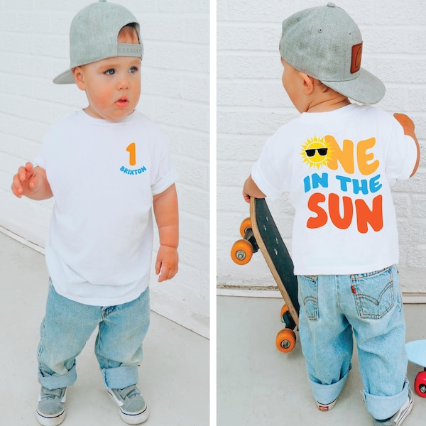 One in the Sun, beach birthday shirt, pool birthday , beach theme party, boy birthday shirt, 1st birthday shirt, Pool party boys birthday