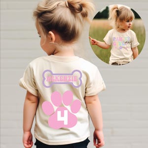 Let's pawty puppy birthday shirt, let's paw-ty, puppy birthday, dog birthday, puppy party, dog birthday party, pawty shirt, girl birthday image 6