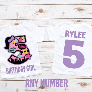 Superhero birthday shirt, superhero party, girl birthday shirt, girl superhero birthday, custom birthday shirt, personalized superhero shirt