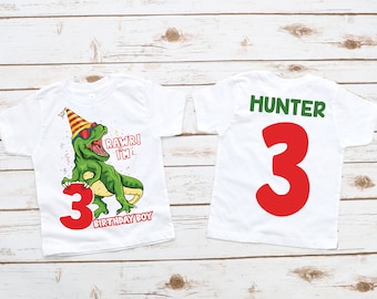 Dinosaur birthday shirt, 3rd birthday shirt, dinosaur 3rd birthday , dinosaur birthday, dinosaur shirt , boy third birthday, three rex shirt