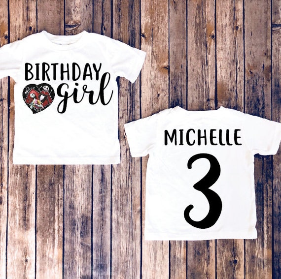 nightmare before christmas birthday shirt