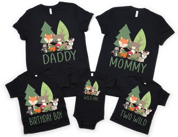 Woodland wild one, woodland shirts, woodland two wild, woodland theme shirts, woodland birthday shirt, wild one birthday, wild one party