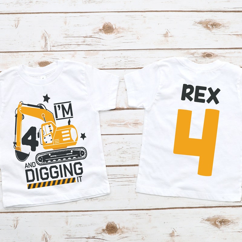 Construction Birthday Shirt - Etsy