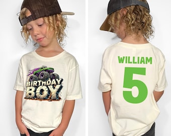 Monster truck birthday shirt, monster truck party, birthday boy shirt, racing shirt, truck yeah shirt, trucks birthday, boy birthday tee