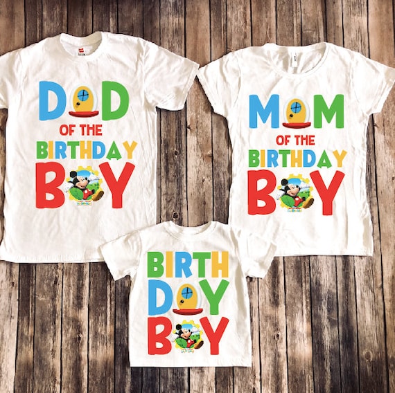 mickey mouse clubhouse birthday shirt