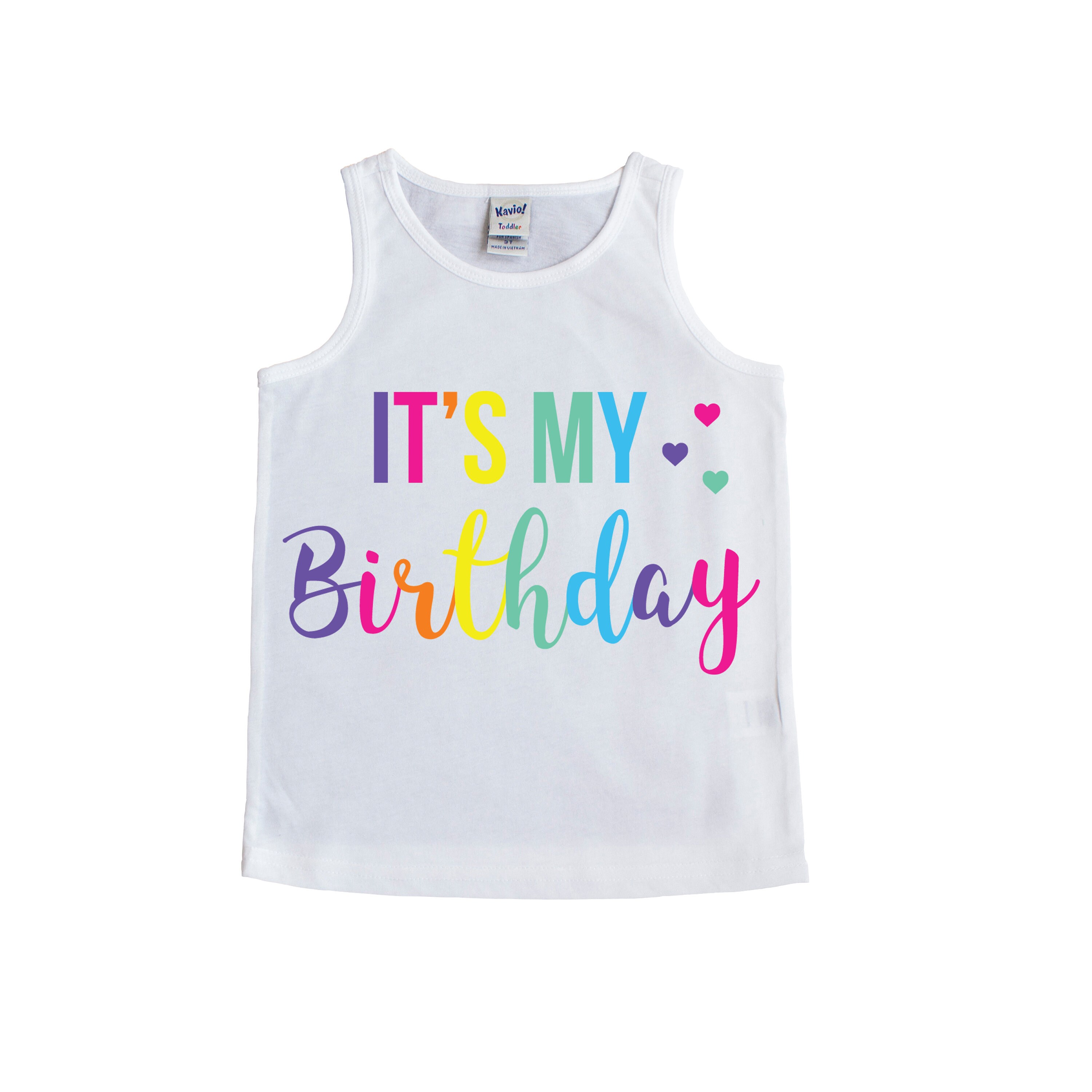 It's My Birthday Girl Shirt Girl Birthday Shirt 1st Etsy