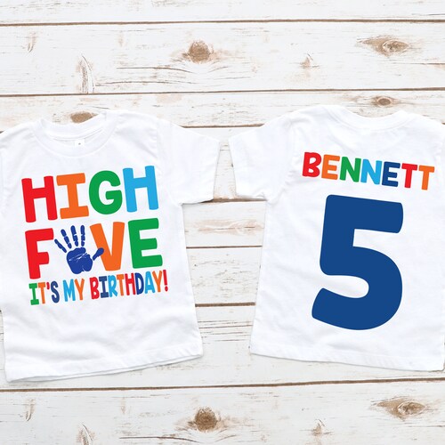 5th birthday shirt for boy Clearance