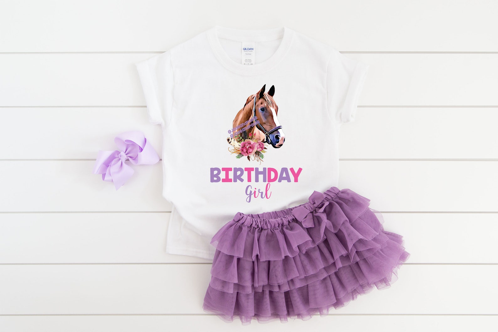 Horse Birthday Shirt Girl Birthday Shirt Girl Birthday Etsy