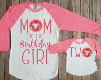 Mommy and me birthday shirts, Donut second birthday, Donut party, matching family, Second birthday donut, Mom and me birthday, matching