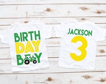 Tractor birthday shirt , tractor shirt, farm birthday shirt, farm birthday party, country boy, country birthday party, boy birthday shirt