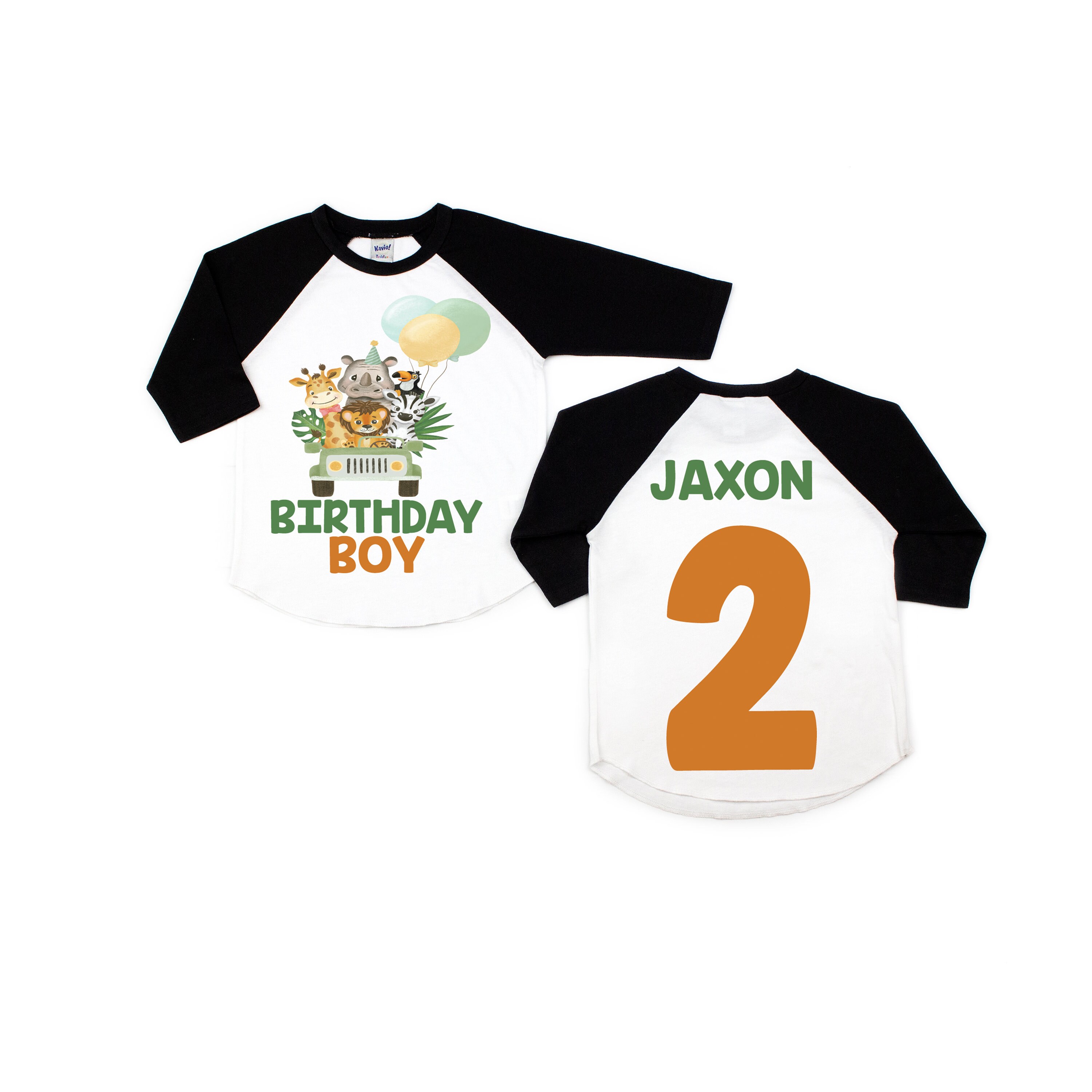 jungle theme birthday shirts