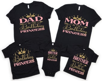 Princess birthday shirt , Birthday princess shirt, Princess birthday , Family birthday shirts, princess birthday outfit, 1st birthday outfit