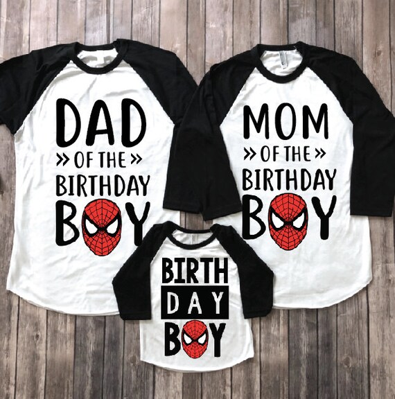 spiderman birthday shirt for toddler