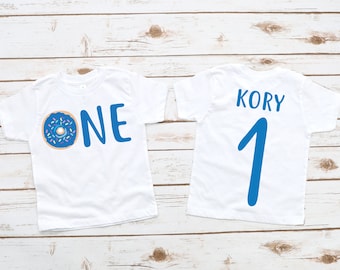 Donut birthday shirt, 1st birthday donut shirt,  first birthday shirt, donut birthday, donut party, birthday boy shirt, matching birthday