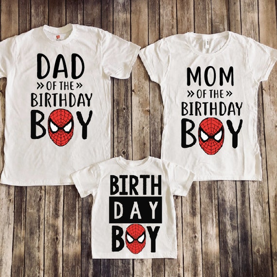 spiderman birthday shirt for toddler