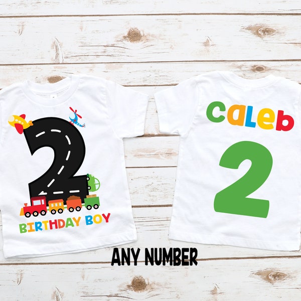 Transportation planes trains automobiles birthday shirt, Transportation party, , boy birthday shirt, vehicle shirt, 3rd birthday shirt