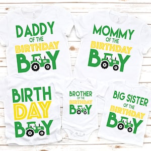 Tractor birthday shirts, tractor birthday, tractor birthday shirt, farm birthday party, custom tractor, boy birthday party, farm birthday