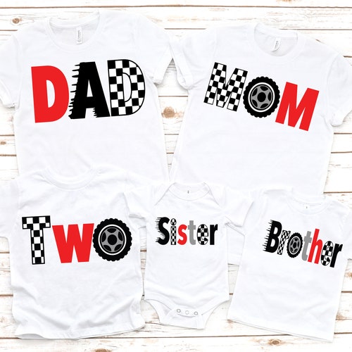 Family Race Car Birthday Shirts Racecar Birthday Shirt Etsy