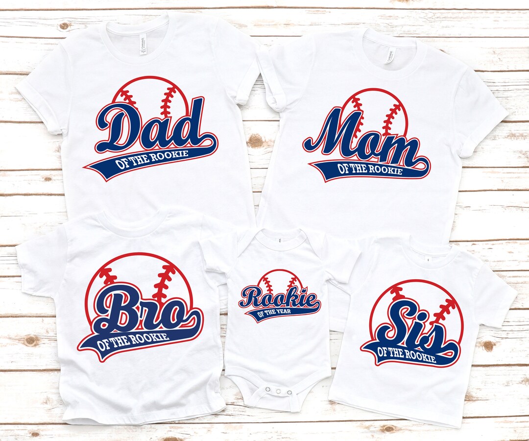 Rookie of the Year Family Boys Baseball 1ST Birthday Shirt 