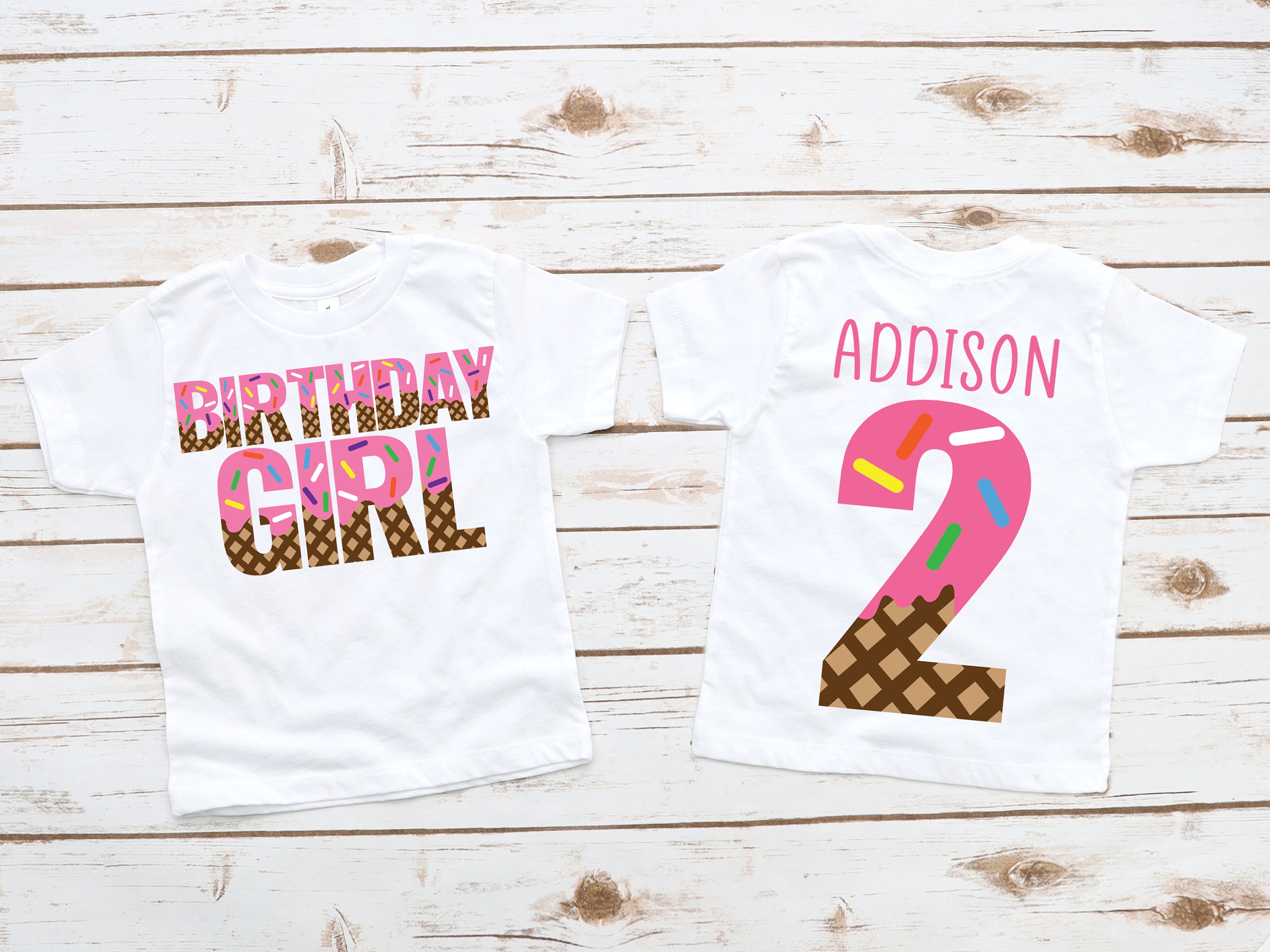 ice cream birthday shirt