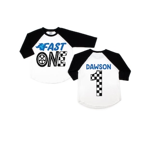Fast one 1st birthday race car shirt, racecar birthday shirt, birthday boy shirt, race car birthday party, race car t-shirt, custom race car