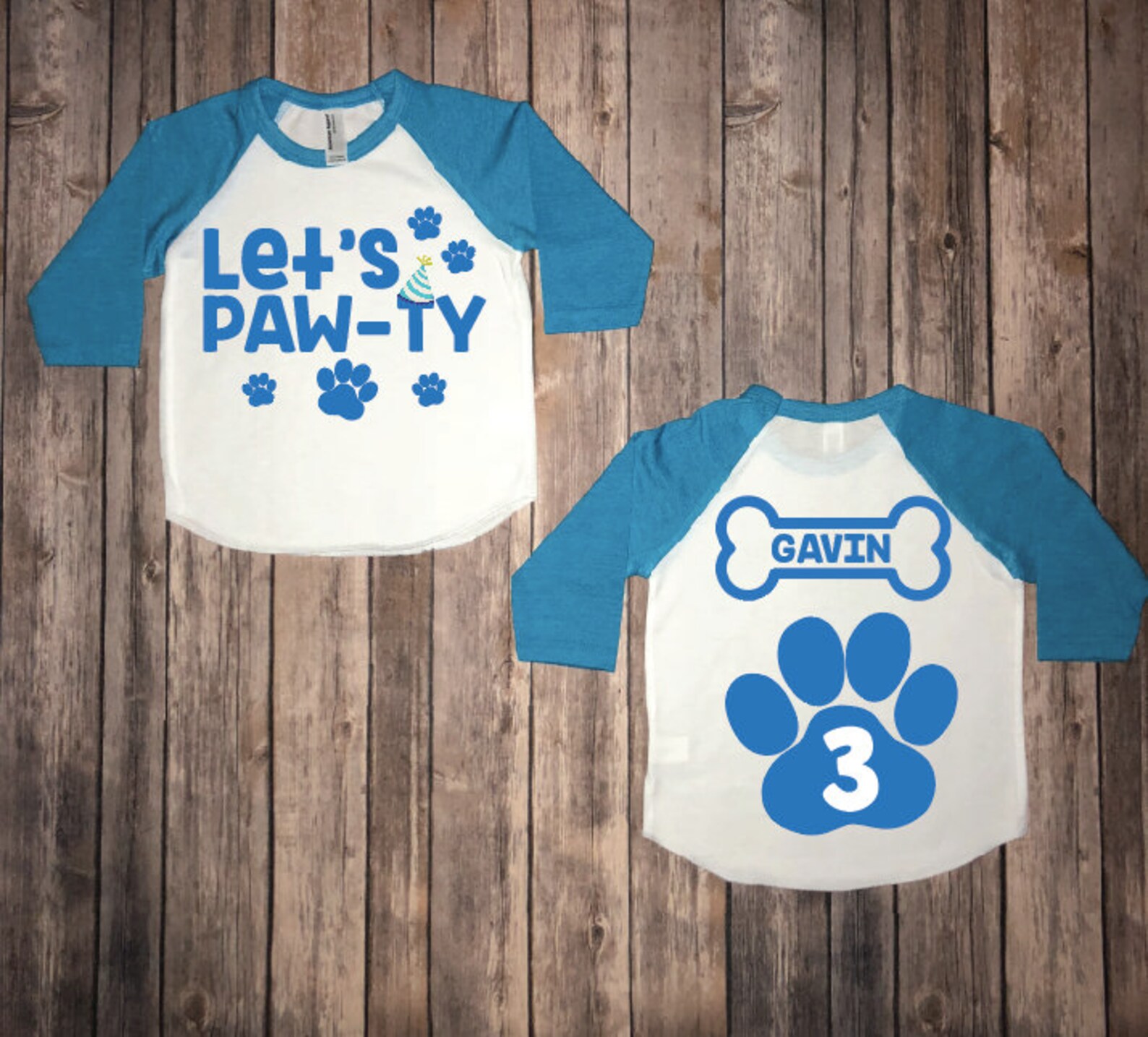 Puppy birthday shirt boy birthday shirt let's pawty Etsy
