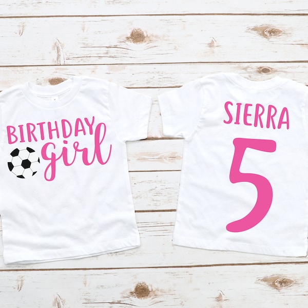 Soccer birthday girl shirt, girl birthday shirt, girl birthday, birthday shirt, birthday girl, soccer shirt, soccer party, soccer gift