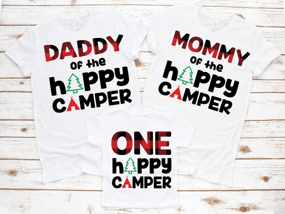 First Birthday Shirt Camping 