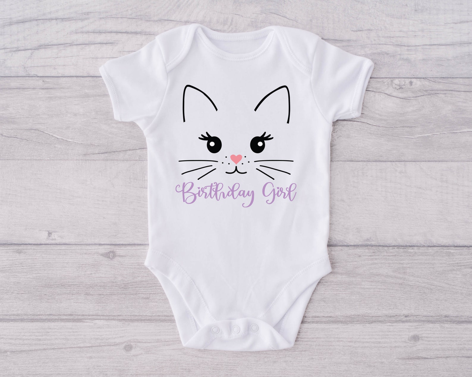 Cat Birthday Shirt Kitty Birthday Shirt Girl Birthday Shirt Etsy