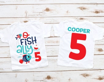 Ofishally 5 FIVE boys fifth birthday fishing shirt, 5th birthday shirt, fishing birthday , fishing theme party, boy birthday shirt