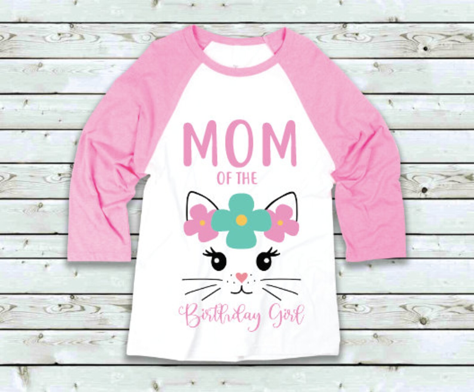 Cat Birthday Shirt Girl Birthday Shirt Girl Birthday Party Etsy
