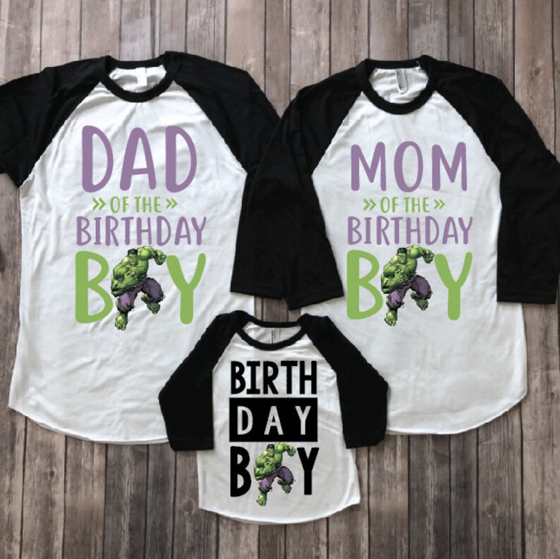 hulk birthday shirt