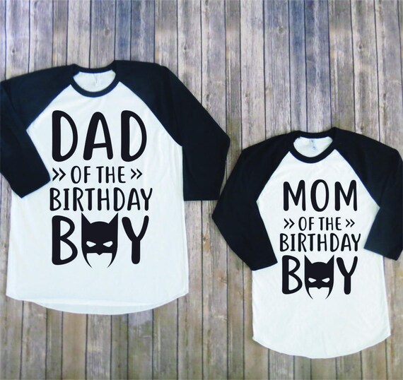 Mom and Dad of birthday boy Batman Version batman birthday ...