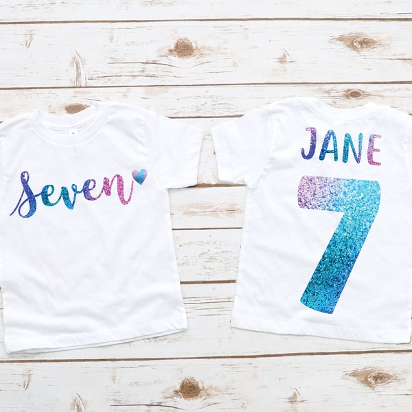 Seventh birthday shirt girl , 7th birthday, 7th birthday shirt, 7th birthday girl, 7 year old girl gift, 7 year old birthday shirt, girl 7th