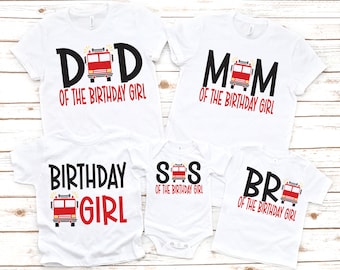 Firetruck birthday shirt, firetruck birthday, firefighter birthday shirt, fire truck birthday shirt, fire girl birthday shirt, girl birthday