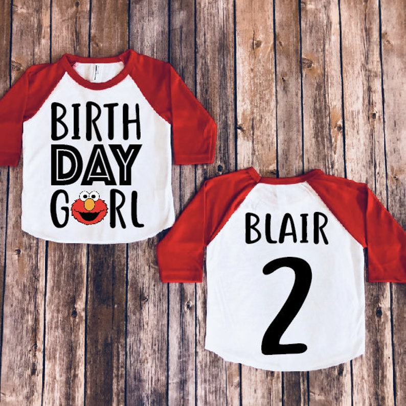 elmo birthday shirt girl