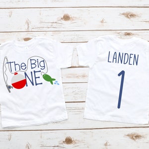 The big one boys 1st first birthday fishing shirt, first birthday shirt, 1st birthday shirt , boys first birthday shirt, 1st birthday party
