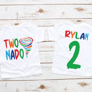 Two-nado boys 2nd second birthday shirt, tornado birthday , two birthday shirt, boy birthday shirt, two year old birthday shirt, two tee