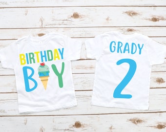 Ice cream boy birthday shirt, ice cream shirt, ice cream theme birthday, ice cream birthday party, boy birthday shirt, 1st birthday boy