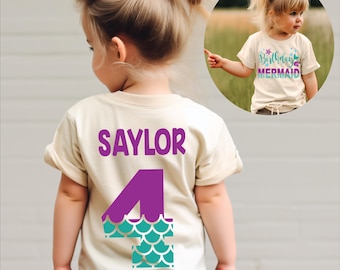 Mermaid birthday shirt, mermaid shirt, mermaid party, mermaid theme, under the sea, mermaid outfit, girl birthday shirt, birthday girl shirt