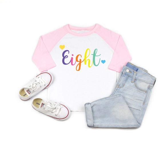 Eighth Birthday 8th Birthday Girl Shirt, 8th Birthday Shirt, 8th