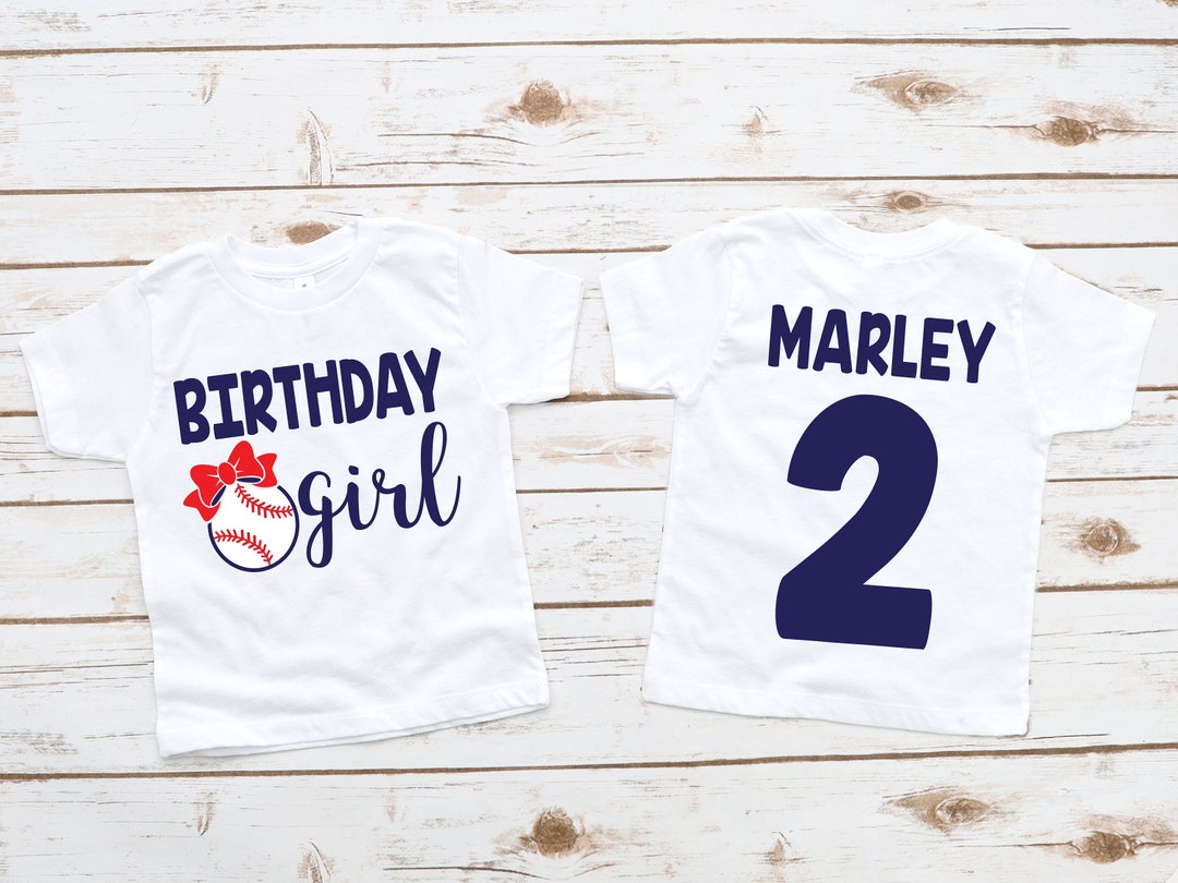 Baseball Birthday Girl Shirt, Girl Birthday Shirt, Girl Birthday