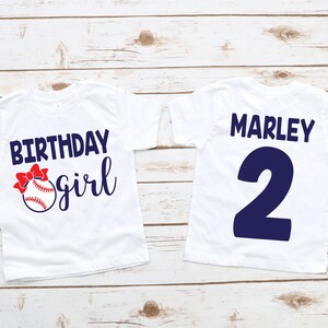Baseball birthday girl shirt, girl birthday shirt, girl birthday, birthday shirt, birthday girl, girl baseball shirt, baseball party