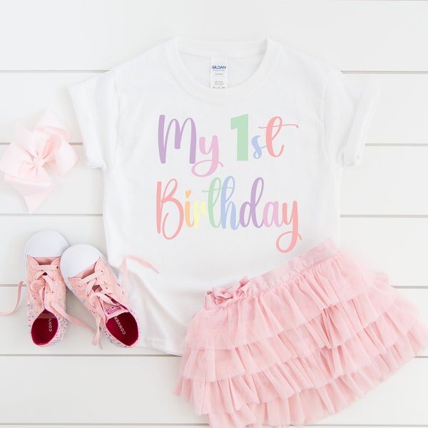 One girls 1st birthday shirt, first birthday shirt, 1st birthday party, 1st birthday outfit, 1st birthday gift girl, girl birthday shirt