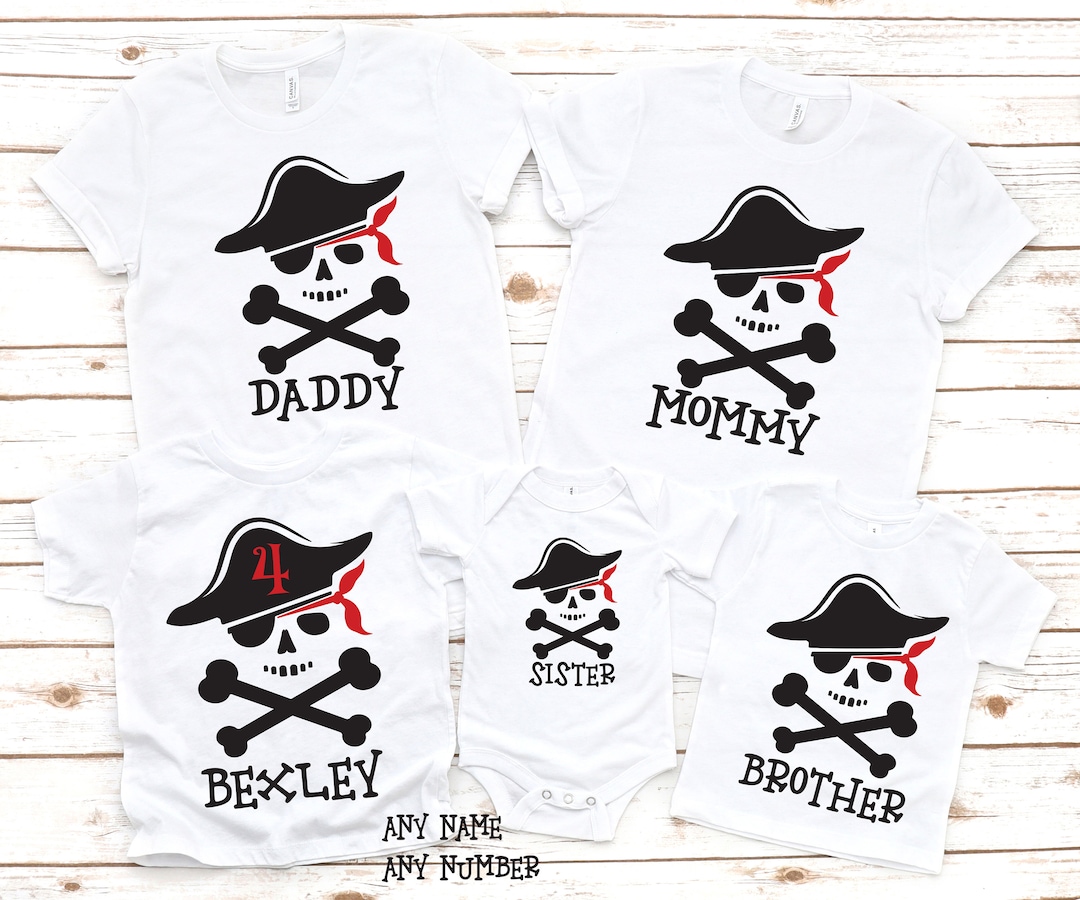 Pirate Birthday Shirts , Pirate Family Shirts, Kids Pirate Shirt