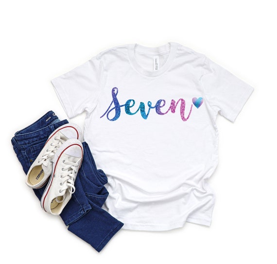 7 year old birthday shirt girl