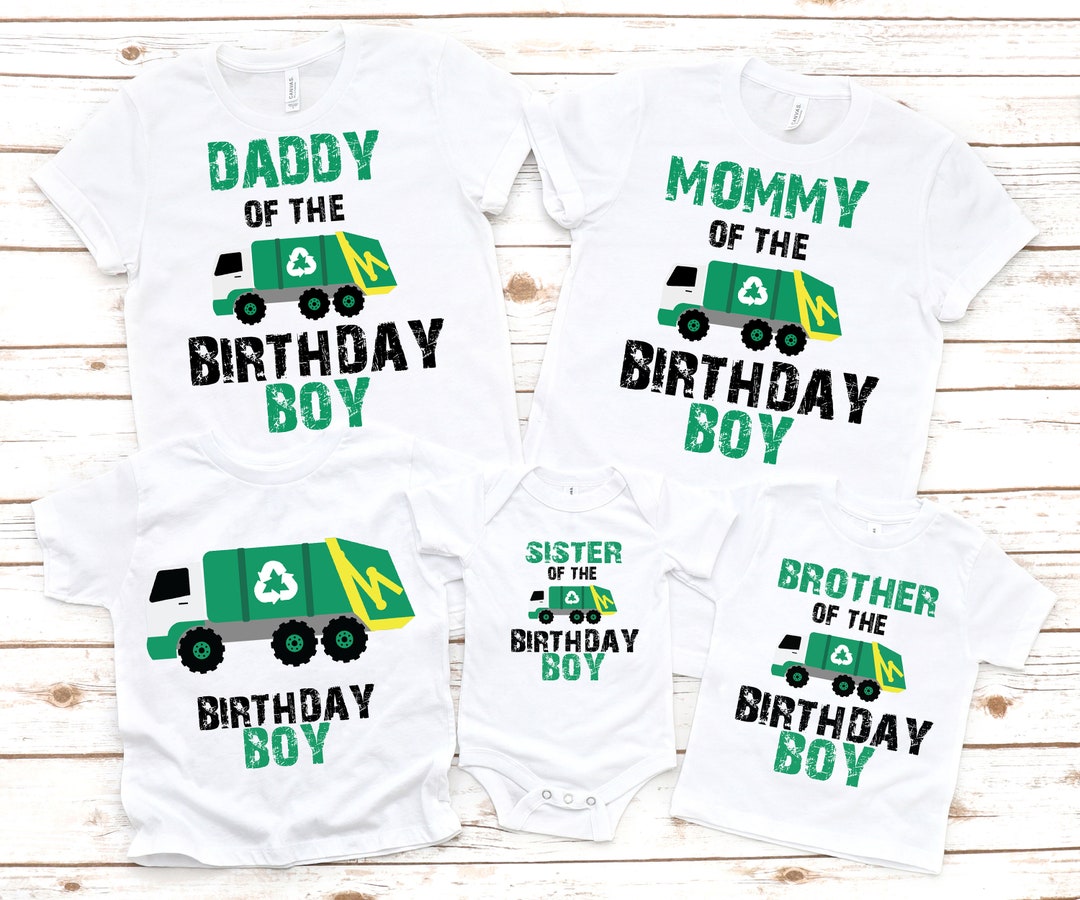 Garbage Truck Birthday Shirt Recycling Trash Trash Truck Etsy